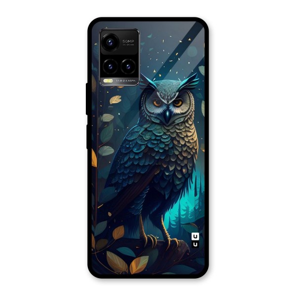 The Cunning Owl Glass Back Case for Vivo Y21A