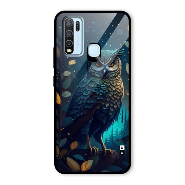 The Cunning Owl Glass Back Case for Vivo Y30