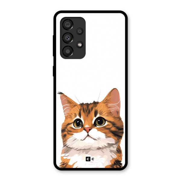 The Cute Cat Glass Back Case for Galaxy A33 5G