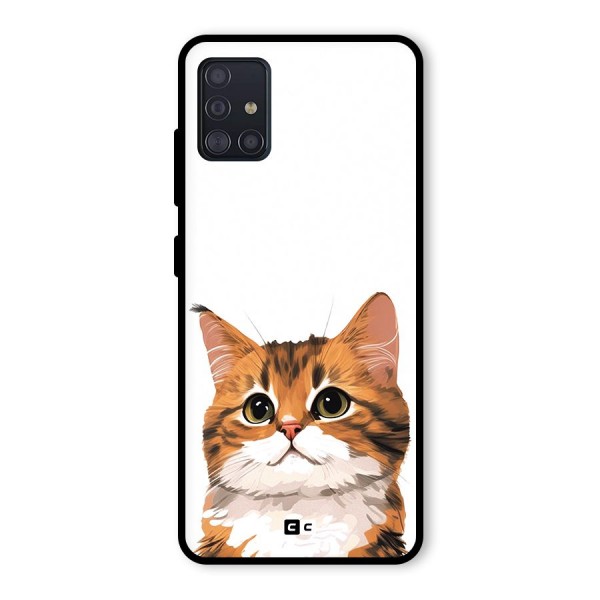 The Cute Cat Glass Back Case for Galaxy A51