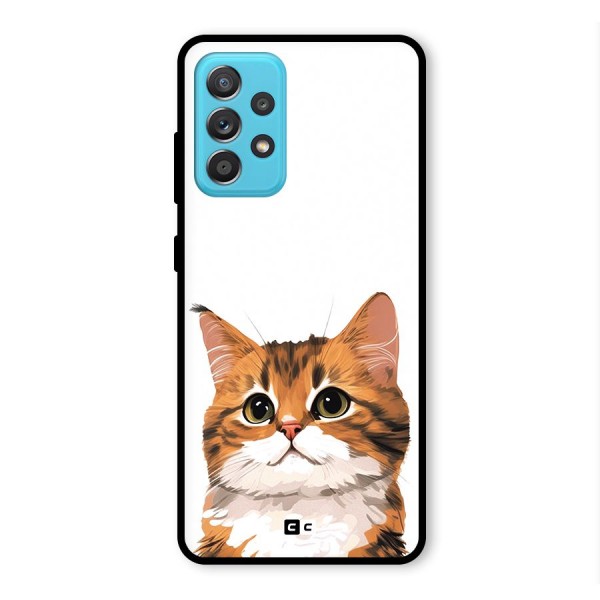 The Cute Cat Glass Back Case for Galaxy A52s 5G