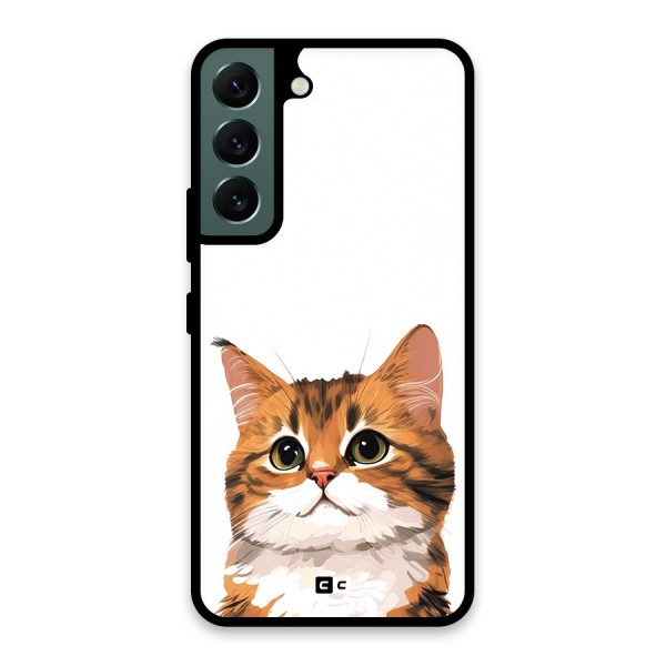 The Cute Cat Glass Back Case for Galaxy S22 5G