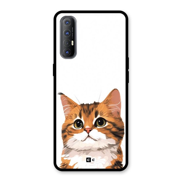 The Cute Cat Glass Back Case for Oppo Reno3 Pro