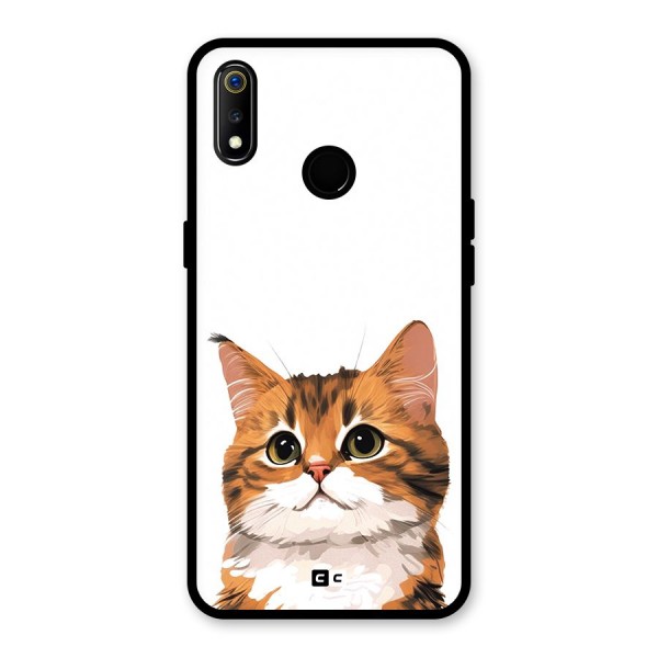 The Cute Cat Glass Back Case for Realme 3