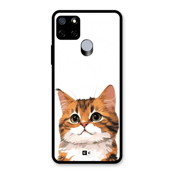 The Cute Cat Glass Back Case for Realme C15