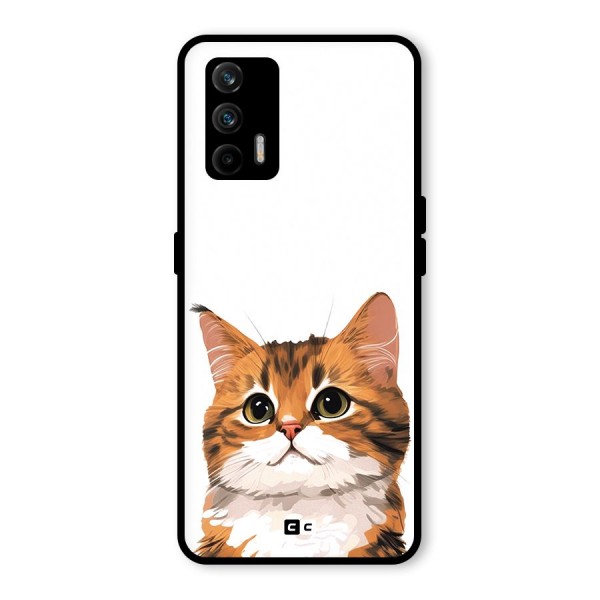 The Cute Cat Glass Back Case for Realme X7 Max