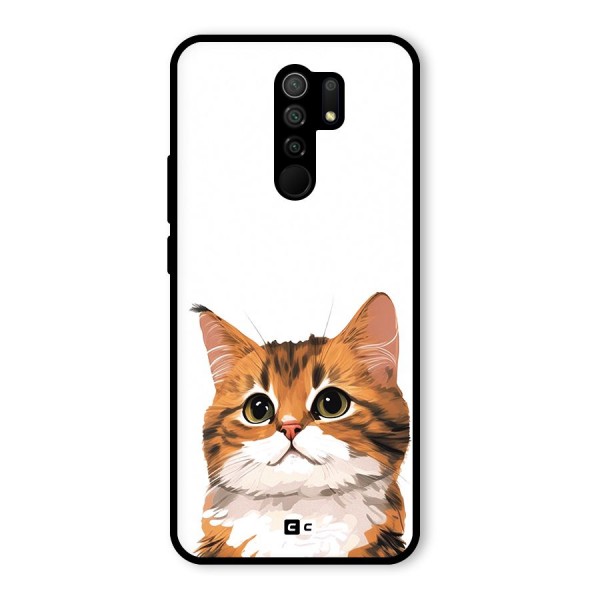 The Cute Cat Glass Back Case for Redmi 9 Prime