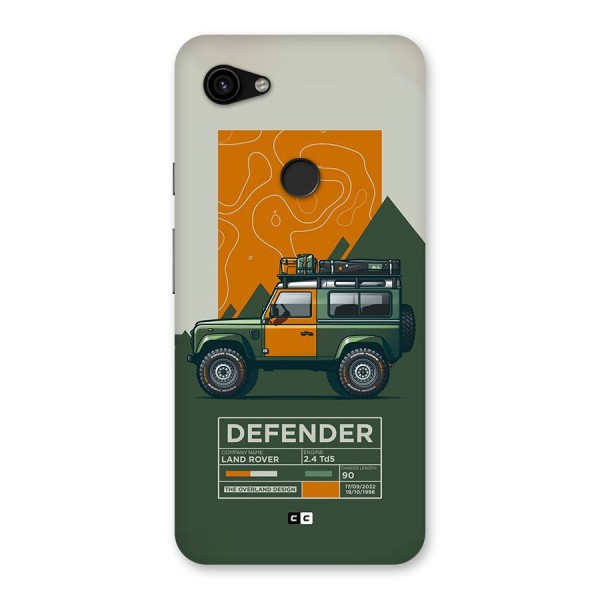 The Defence Car Back Case for Google Pixel 3a XL