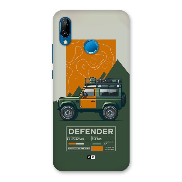 The Defence Car Back Case for Huawei P20 Lite