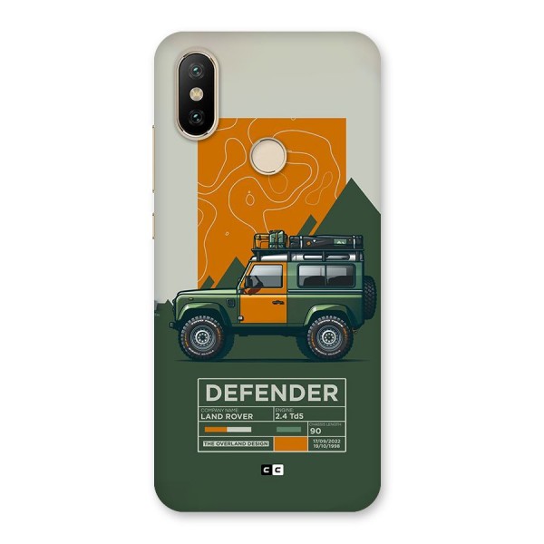 The Defence Car Back Case for Mi A2