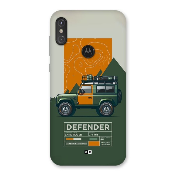 The Defence Car Back Case for Motorola One Power