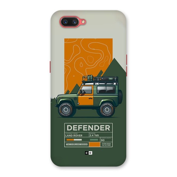 The Defence Car Back Case for Oppo A3s