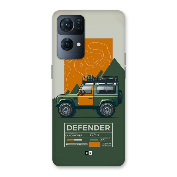 The Defence Car Back Case for Oppo Reno7 Pro 5G