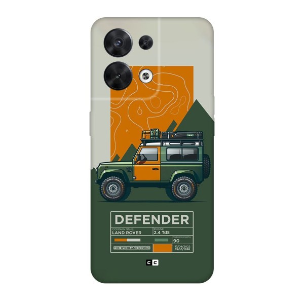 The Defence Car Back Case for Oppo Reno8 5G