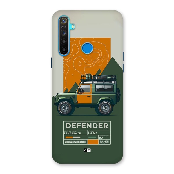 The Defence Car Back Case for Realme 5s