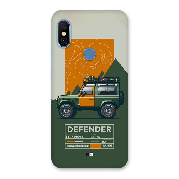 The Defence Car Back Case for Redmi Note 6 Pro