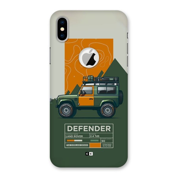 The Defence Car Back Case for iPhone XS Logo Cut