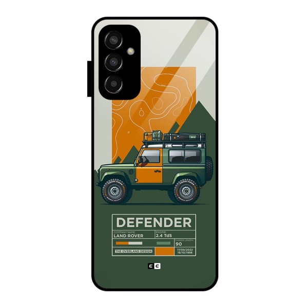 The Defence Car Glass Back Case for Galaxy F13