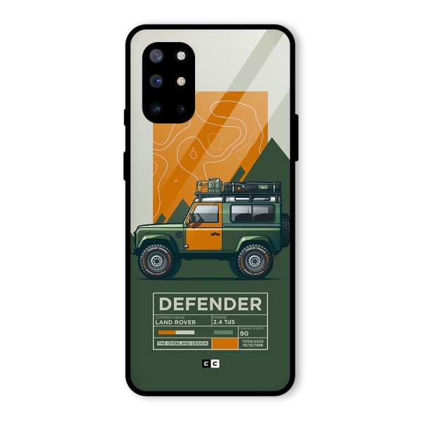 The Defence Car Glass Back Case for OnePlus 8T