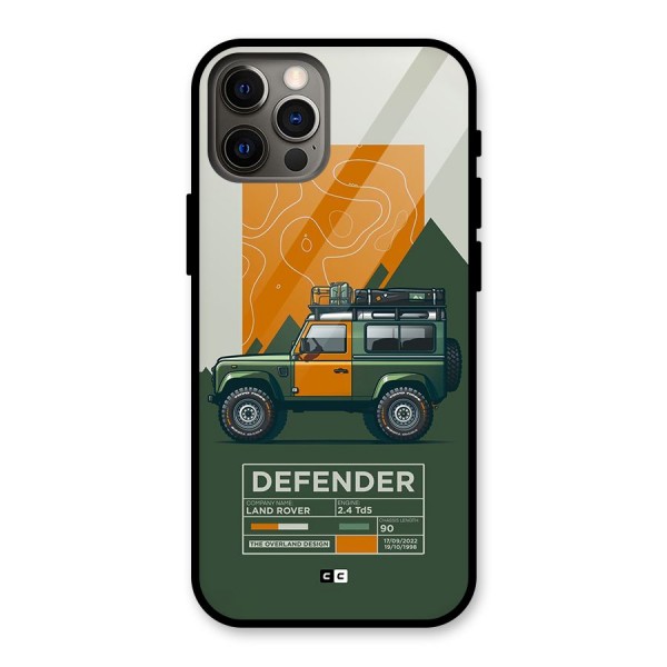 The Defence Car Glass Back Case for iPhone 12 Pro