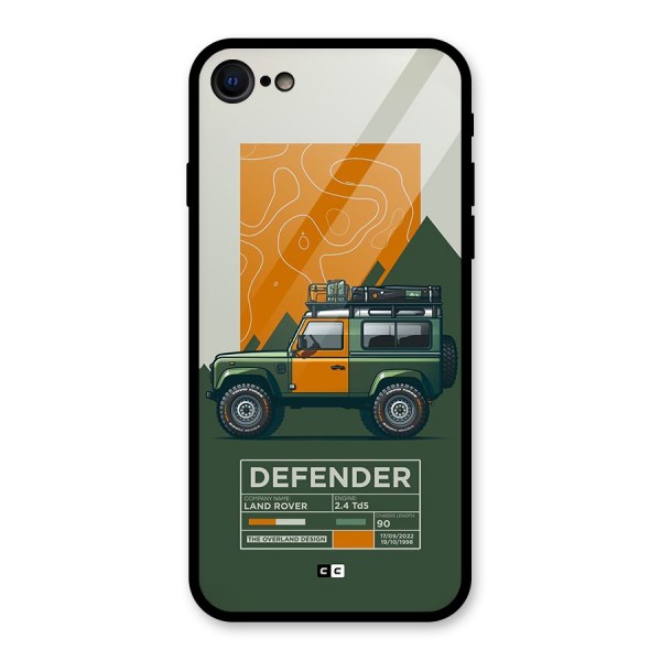 The Defence Car Glass Back Case for iPhone SE 2020