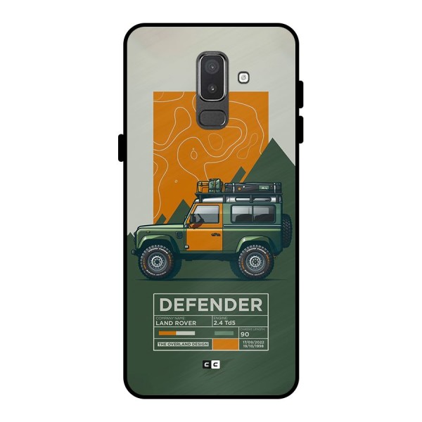 The Defence Car Metal Back Case for Galaxy On8 (2018)