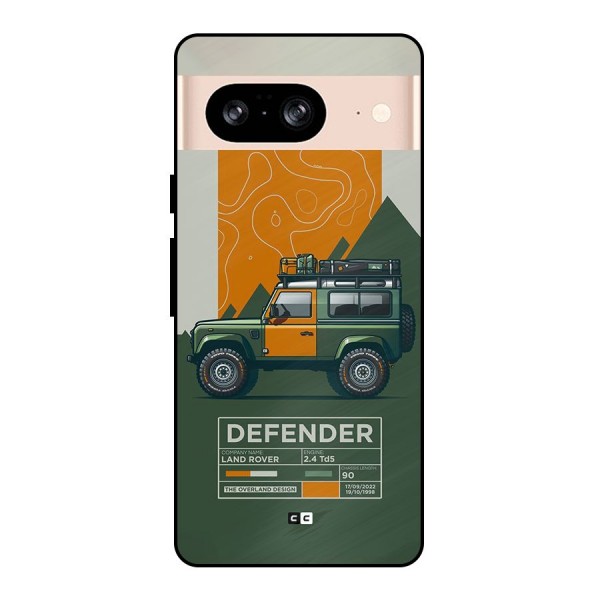 The Defence Car Metal Back Case for Google Pixel 8