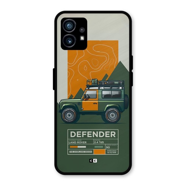 The Defence Car Metal Back Case for Nothing Phone 1