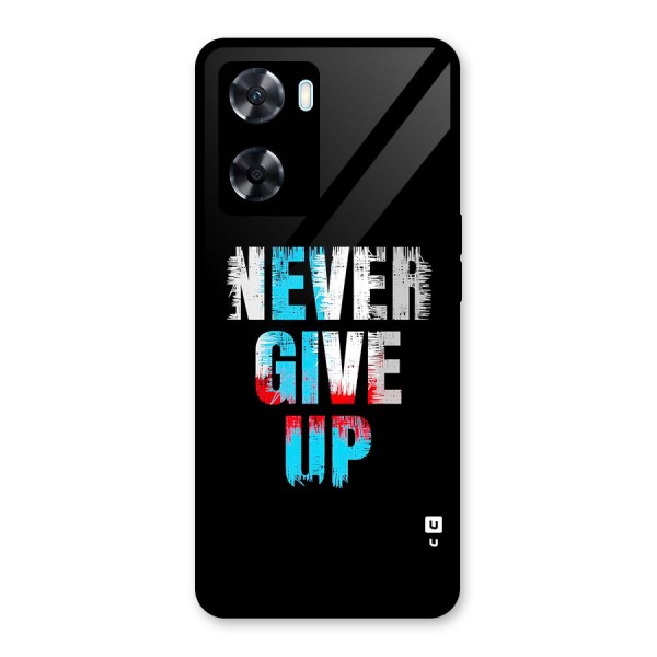 The Determined Glass Back Case for Oppo A77s