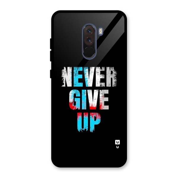 The Determined Glass Back Case for Poco F1