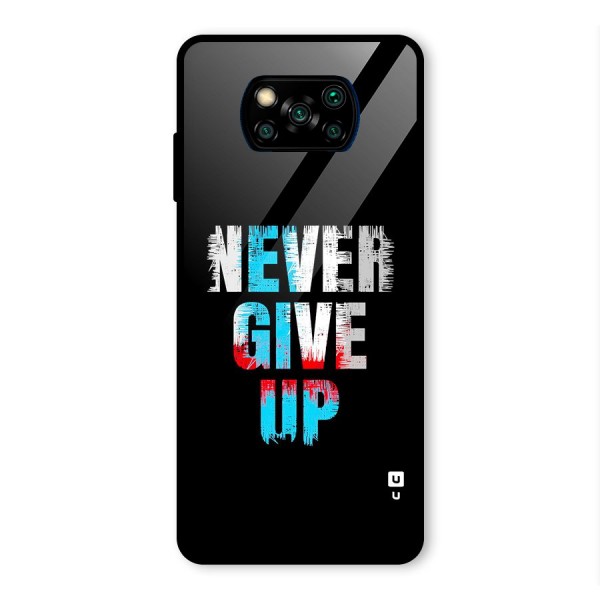 The Determined Glass Back Case for Poco X3 Pro