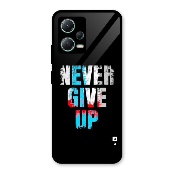 The Determined Glass Back Case for Poco X5