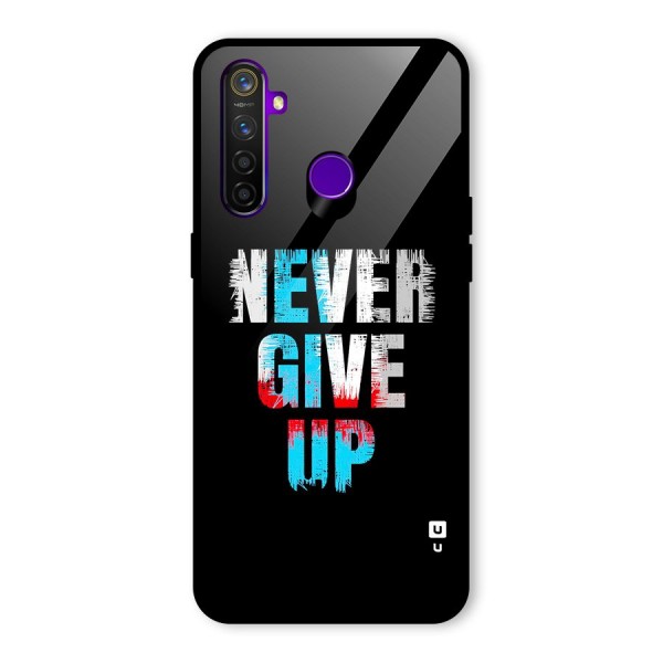 The Determined Glass Back Case for Realme 5 Pro