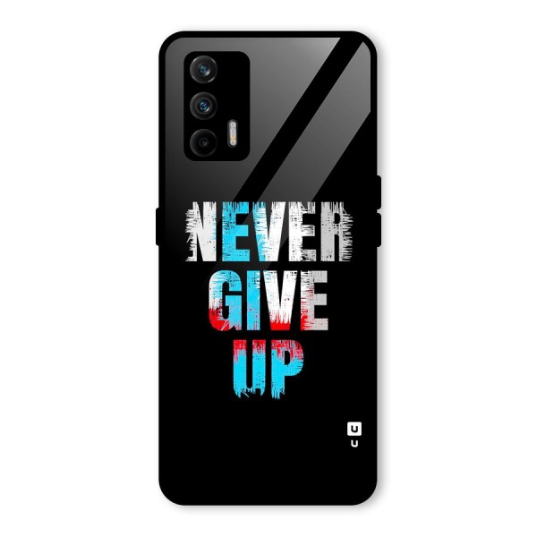 The Determined Glass Back Case for Realme X7 Max