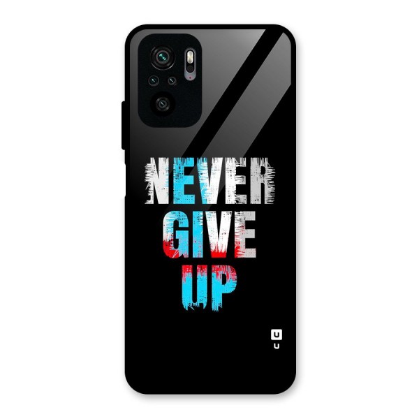 The Determined Glass Back Case for Redmi Note 10