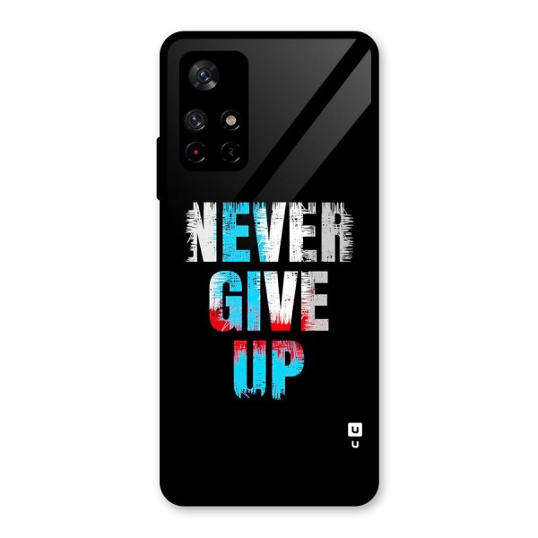 The Determined Glass Back Case for Redmi Note 11T 5G