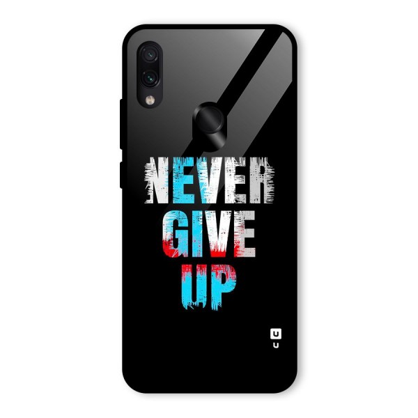 The Determined Glass Back Case for Redmi Note 7