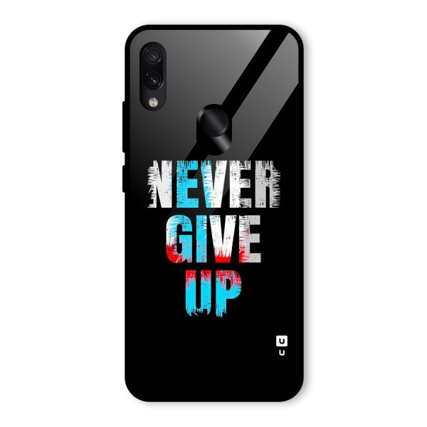 The Determined Glass Back Case for Redmi Note 7S