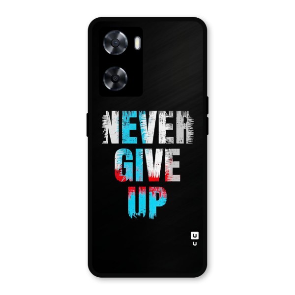 The Determined Metal Back Case for Oppo A57 2022