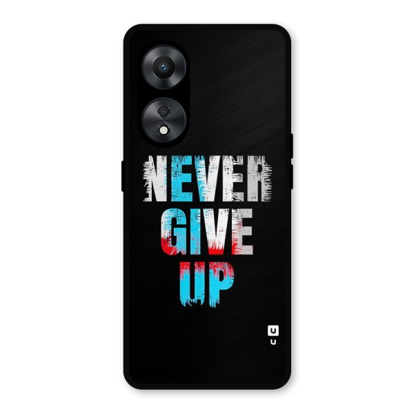 The Determined Metal Back Case for Oppo A78