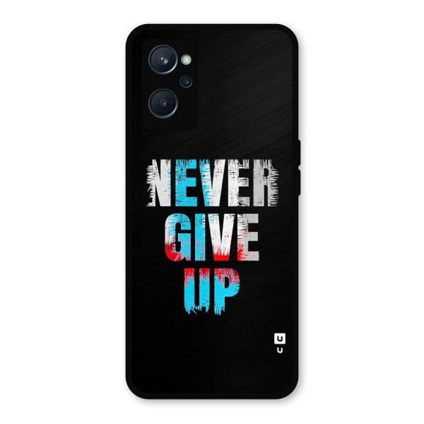 The Determined Metal Back Case for Realme 9i