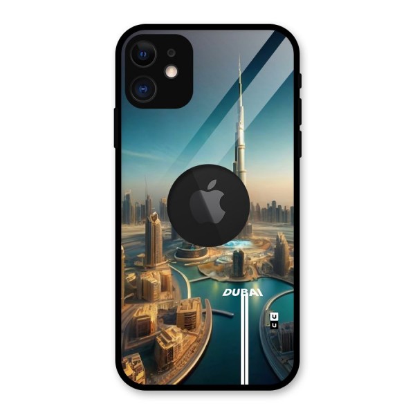 The Dubai Glass Back Case for iPhone 11 Logo Cut