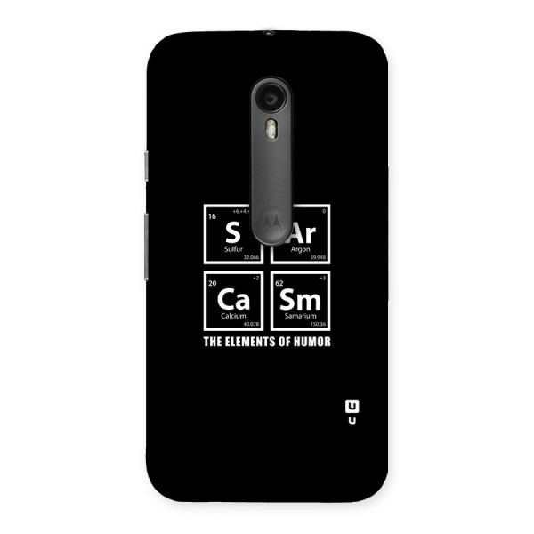 The Elements of Humor Back Case for Moto G3