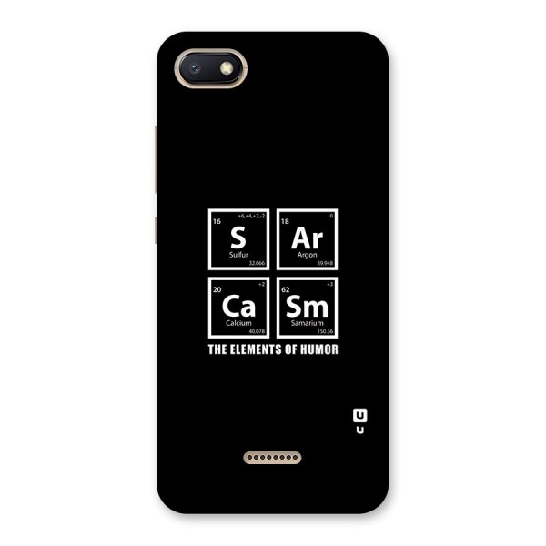 The Elements of Humor Back Case for Redmi 6A