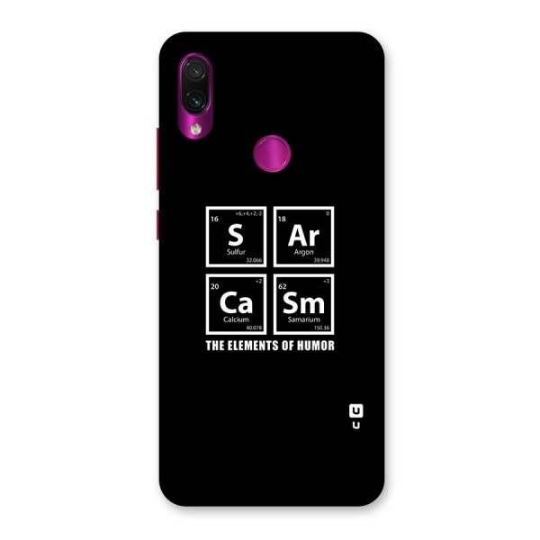 The Elements of Humor Back Case for Redmi Note 7 Pro