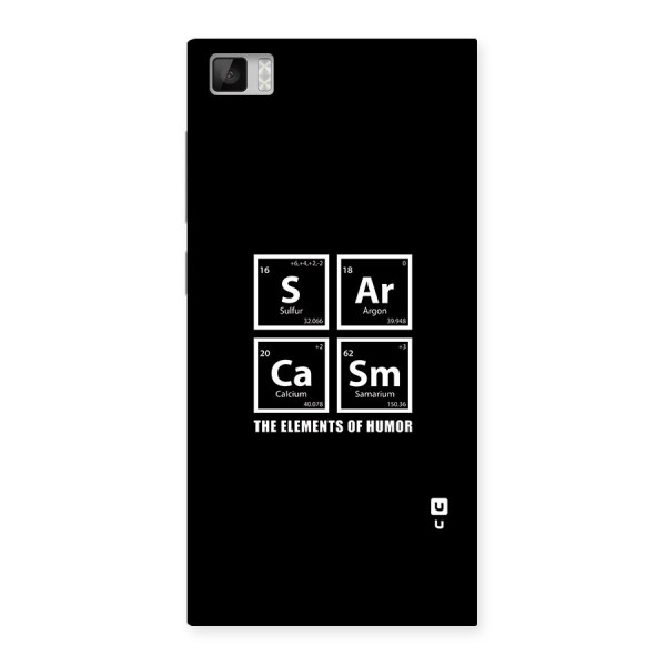 The Elements of Humor Back Case for Xiaomi Mi3