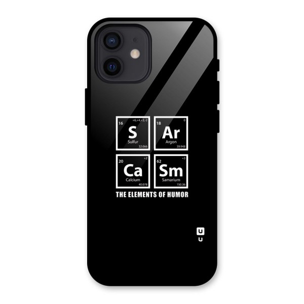 The Elements of Humor Glass Back Case for iPhone 12