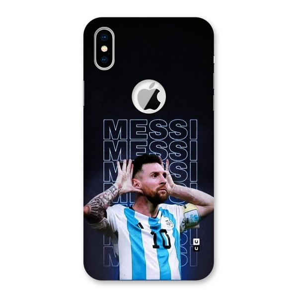 The Football Genius Back Case for iPhone XS Logo Cut