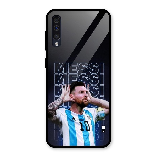 The Football Genius Glass Back Case for Galaxy A50