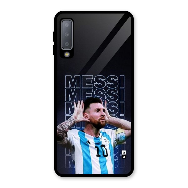 The Football Genius Glass Back Case for Galaxy A7 (2018)